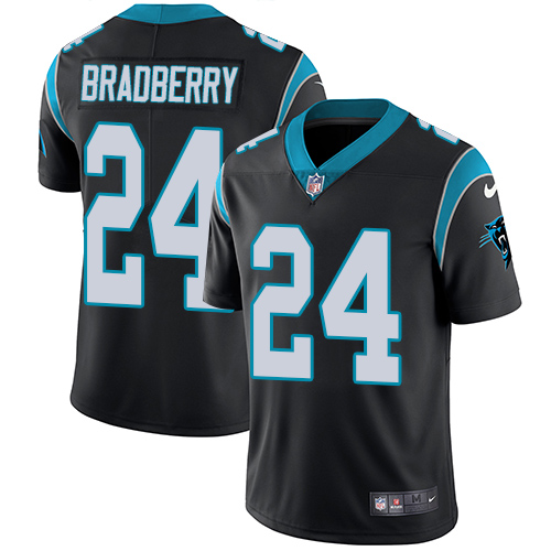 Nike Panthers #24 James Bradberry Black Team Color Men's Stitched NFL Vapor Untouchable Limited Jersey - Click Image to Close